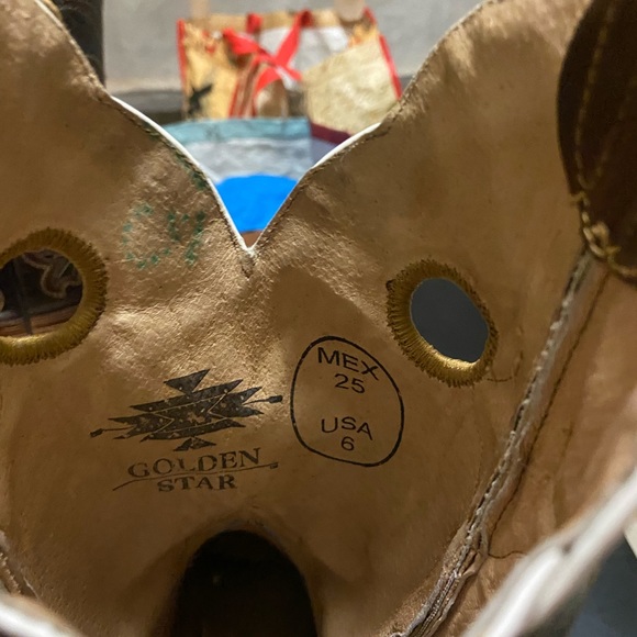 golden star boots men size 6 or 6y for kids also 7.5 for women - Picture 16 of 16